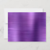 グラムブラッシュメタルパープルクラシックモノグラム ノートカード (裏面)