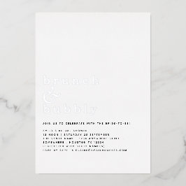 グラムブランチバブリーブライダルシャワー実在 箔招待状