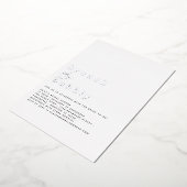 グラムブランチバブリーブライダルシャワー実在 箔招待状 (回転した状態)