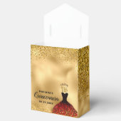 グラムブルガンディドレス金ゴールドグリッターキンセアニラ フェイバーボックス (オープン)