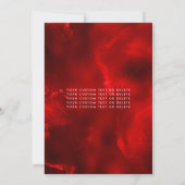 グラムブルガンディレッドダイアモンドティアラドレスキンセアニェラ 招待状 (裏面)