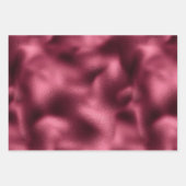 グラムブルガンディレッドローズ赤面グリッターストライプ ラッピングペーパーシート (正面2)