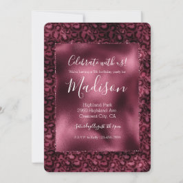 グラムブルゴーニヒョウ印刷 招待状