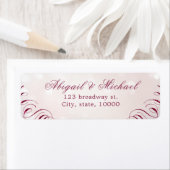 グラムブルゴーニュ書道ヴィンテージ結婚式 ラベル (インサイチュ)