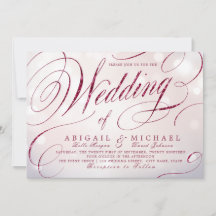 グラムブルゴーニュ書道ヴィンテージ結婚式