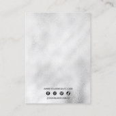 グラムブルーエレガントクリスタルダイヤモンドジュエリーディスプレイ 名刺 (裏面)