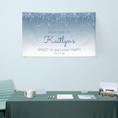 グラムブルーグリッタードリップスウィート16パーティー 横断幕 (トレードショー)