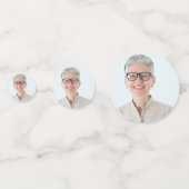 グラムブルーグリッタードリップフォト50誕生日 コンフェッティ (裏面)