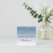 グラムブルードリッピンググリッタードリップスメイクアップアーティスト スクエア名刺 (スタンド正面)