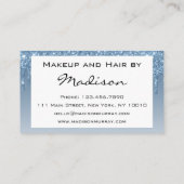 グラムブルードリッピンググリッタードリップスメイクアップアーティスト 名刺 (裏面)