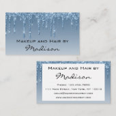 グラムブルードリッピンググリッタードリップスメイクアップアーティスト 名刺 (正面/裏面)