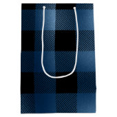 グラムブルーブラックバッファロープレイド ミディアムペーパーバッグ (裏面)