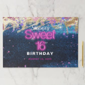 グラムブルーモダングリッターホットネオンピンクスウィート16 ペーパーパッド (インサイチュ)