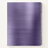 グラムプレーンつや出し金属ラベンダーモノグラム ノートブック (裏面)