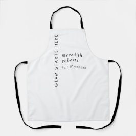 グラムヘアアンドメイクアップ白黒サロン エプロン