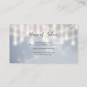 グラムヘアスタイリスト金ゴールドシアーズシルバートゥインクル《写真》ぼけ味 名刺 (裏面)