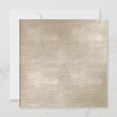 グラムベージュアイボリーベルベットブライダルシャワー 招待状 (裏面)