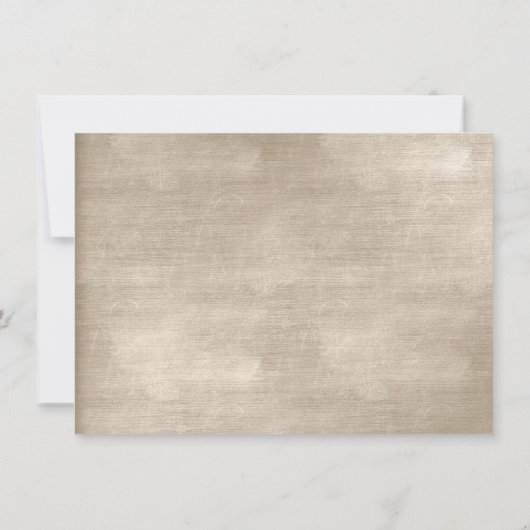 グラムベージュアイボリーベルベットブライダルシャワー 招待状 (裏面)