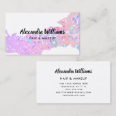 グラムホログラフィックグリッターモダントレンディーユニーク 名刺 (正面/裏面)