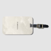 グラムホワイトアイボリーパール ラゲッジタグ (正面横)