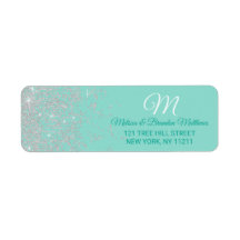 グラムホワイトグリッタースパークルティール（緑がかった色）アドレス