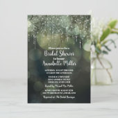 グラムホワイトフェアリーライツダーク《写真》ぼけ味ブライダルシャワー 招待状 (スタンド正面)