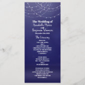 グラムホワイトフェアリーライトブルー結婚式 プログラム (正面)