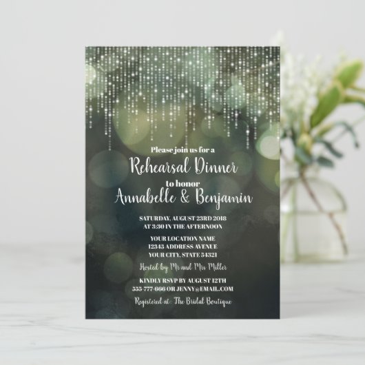 グラムホワイトフェアリー淡い暗い《写真》ぼけ味リハーサルディナー 招待状 (スタンド正面)