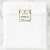 グラムホワイトフラワーズ体バターラベル スクエアシール (バッグ)
