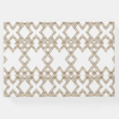 グラムホワイト素晴らし金ゴールド結婚ギャツビー ゲストブック (裏面)