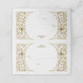 グラムホワイト金ゴールドアールデコピークス結婚ズ プレイスカード (外部開封)