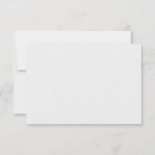 グラムホワイト金ゴールドアールデコピーコックスウェディングRSVP 出欠カード (裏面)