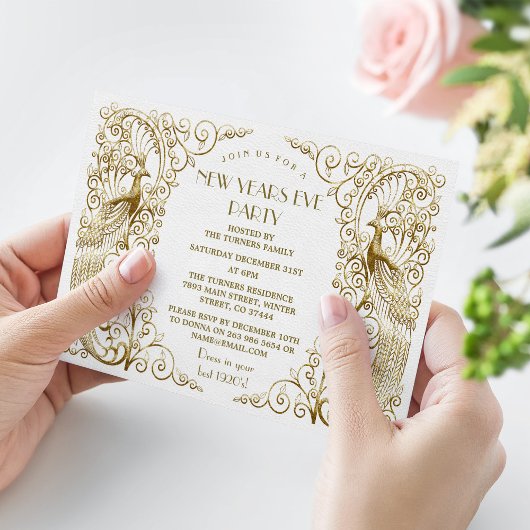 グラムホワイト金ゴールドアールデコピーコックス大晦日 招待状