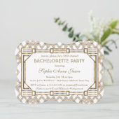 グラムホワイト金ゴールド素晴らしギャツビーバチェロレッテ 招待状 (スタンド正面)