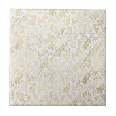 グラムホワイト金ゴールド離れ タイル (正面)