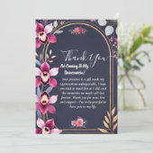 グラムボールガウン火花ダークネイビーブルーキンセアニェラ サンキューカード (スタンド正面)