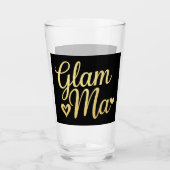 グラムマハート金ゴールドママおばあちゃんの母の日 タンブラーグラス (正面)