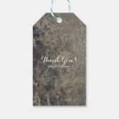 グラムマーブルグラナイトきらめくエレガントシックスタイル ギフトタグ (裏面)