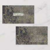 グラムマーブルグラナイトきらめくエレガントデザイナースタイル 名刺 (正面/裏面)