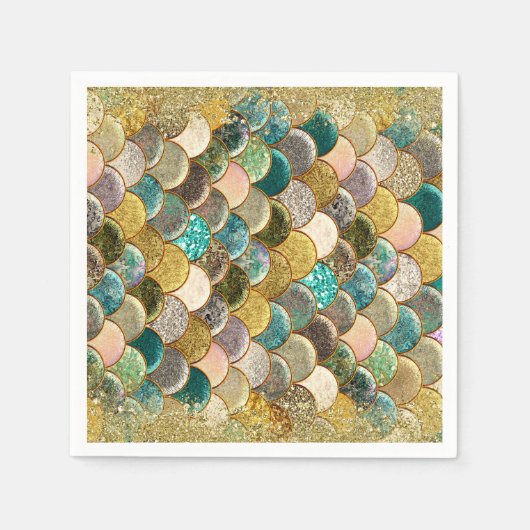 グラムマーメイドはかりで測誕生日パーティー スタンダードカクテルナプキン (正面)