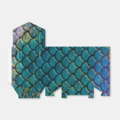 グラムマーメイドフィッシュはかりで測ティール（緑がかった色）パープル金ゴールドスパークル フェイバーボックス (折り畳みなし)