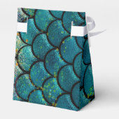 グラムマーメイドフィッシュはかりで測ティール（緑がかった色）パープル金ゴールドスパークル フェイバーボックス (裏面サイド)