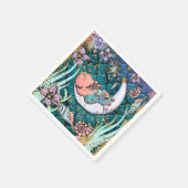 グラムマーメイド金ゴールドグリッターボーイズベビーシャワー スタンダードカクテルナプキン (角)