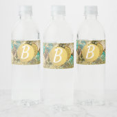 グラムマーメイド金ゴールドティール（緑がかった色）はかりで測バースデーパーティー ペットボトルラベル (ボトル)