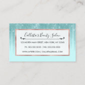 グラムミントグリーンアクアグリッターグラデーシストライプのョン 予約カード (裏面)