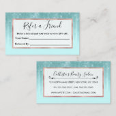 グラムミントグリーンアクアグリッターグラデーシストライプのョン 紹介カード (正面/裏面)