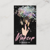 グラムムアビューティシャン美しいサロンメークアップアーティスト 名刺 (正面)