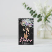 グラムムアビューティシャン美しいサロンメークアップアーティスト 名刺 (スタンド正面)