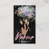 グラムムアビューティシャン美しいサロンメークアップアーティスト 名刺 (正面)