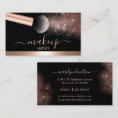 グラムメイクアップアーティストサロンバラ金ゴールド 名刺 (正面/裏面)